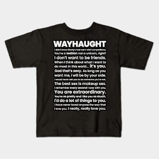 WayHaught Quotes - Wynonna Earp Kids T-Shirt